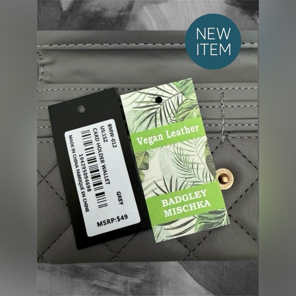 Badgley Mischka Quilted Faux Leather Long Wallet
#N019 - Picture 2 of 3